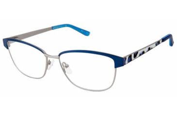 Image of Nicole Miller Foster Bifocal Prescription Eyeglasses - Frame Matte Navy, Size 56/15mm NMFOSTER03