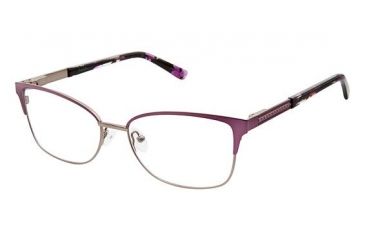 Image of Nicole Miller Grand Bifocal Prescription Eyeglasses - Frame Eggplant, Size 54/16mm NMGRAND02