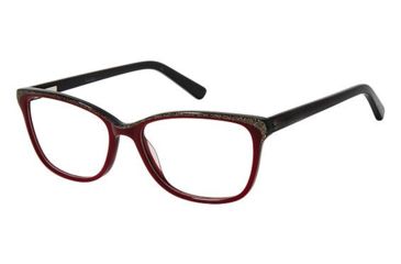 Image of Nicole Miller Hemlock Bifocal Prescription Eyeglasses - Frame BURGUNDY, Size 53/16mm NMHEMLOCK02