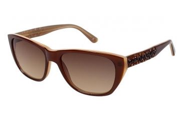 Image of Nicole Miller HOLLAND Sunglasses - Frame Amber, Size 53/16mm NMHOLLAND02