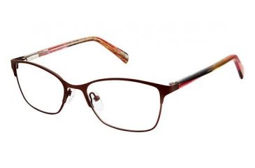 Image of Nicole Miller Liana Eyeglass Frames - Frame Brown/Pink, Size 49/16mm NMLIANA01