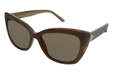 Image of Nicole Miller Myrtle Single Vision Prescription Sunglasses NMMYRTLE02 - Frame Color Matte Brown