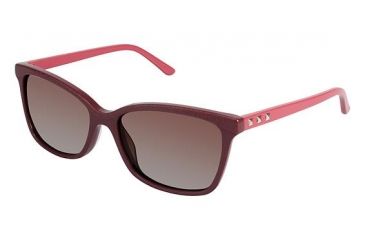 Image of Nicole Miller Nassau Bifocal Prescription Sunglasses NMNASSAU02 - Frame Color Firebrick/blush