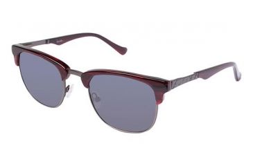 Image of Nicole Miller Pacific Progressive Prescription Sunglasses NMPACIFIC03 - Frame Color Burgundy/Horn