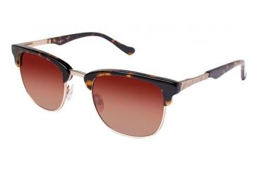 Image of Nicole Miller Pacific Progressive Prescription Sunglasses NMPACIFIC02 - Frame Color Tortoise/Gold