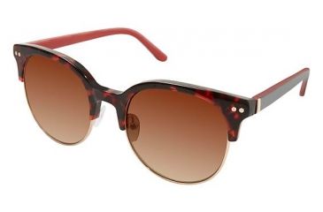 Image of Nicole Miller Sylvan Bifocal Prescription Sunglasses NMSYLVAN02 - Frame Color Red Tortoise