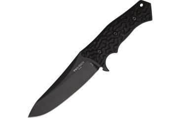 Image of Nieto Pro Tech Spindrift Fixed Blade Knife,Plain Edge Blade,Black G-10 Handle PTKSD3
