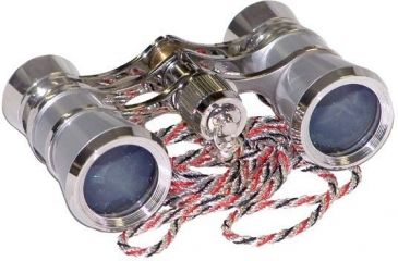 Image of LaScala Optics CARMEN Opera Glasses - Platinum Body, Silver Rings