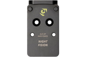 Image of Night Fision Holosun 507C/RMR Adapter Plate, Glock Mos, Black, GLK-OP-RMR-FSMOS
