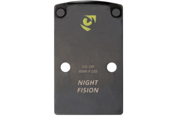 Image of Night Fision 507c/RMR to Sig P320 Optic Mounting Plate, Black, SIG-OP-RMR-P320