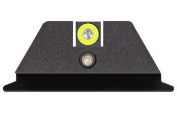 Image of Night Fision Accur8 Student Gun Night Sight Set, S&amp;W M&amp;P Shield/Shield Plus, Yellow Front Ring, One-Dot Rear, SAW-202-015-YGZG