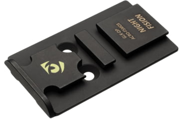 Image of Night Fision Aimpoint ACRO Adapter Plate, Glock Mos, Black, GLK-OP-ACRO-FSMOS