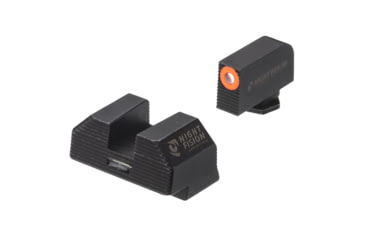 Image of Night Fision Costa Ludus Night Sight Set, Glock 17/19/34, Orange Front, Black, GLK-001-010-OGXG
