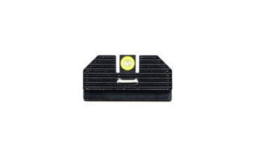 Image of Night Fision Costa Ludus Night Sight Set, Glock 42/43/43x, Yellow Front, Horizontal Tritium Bar Rear, Black, GLK-003-010-YGXG