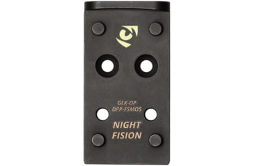Image of Night Fision Delta Point Pro to Glock Full Size MOS Optic Mounting Plate, Black, GLK-OP-DPP-FSMOS
