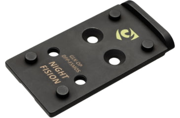Image of Night Fision Pistol Optic Glock MOS Adapter Plate, Deltapoint Pro, Black, GLK-OP-DPP-FSMOS