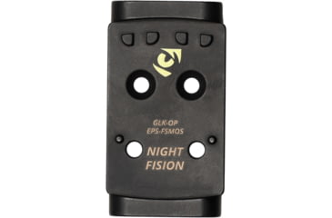 Image of Night Fision Holosun EPS Adapter Plate, Glock Mos, Black, GLK-OP-EPS-FSMOS