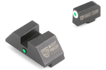 Image of Night Fision Perfect Dot Tritium Night Sight Set, Accur8 Front/Square Rear, Glock 17/17L, GLK001015WGZ