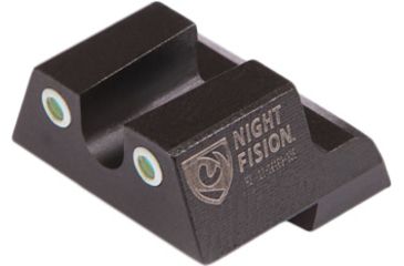 Image of Night Fision Glow Dome Night Sight Set, U Rear, S&amp;W M&amp;P/M&amp;P M2.0/SD9 VE/SD40 VE , , Orange Front/Black Rear w/Green Tritium, SAW-201-007-GD-POGZG