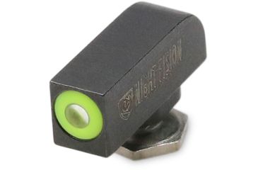 Image of Night Fision Glow Dome Front Night Sight Only for Glock 17/17L/19/22/23/24/25/26/27/28/31/32/33/34/35/37/38/39/20/21/29/30/36/40/41/42/43/43X/48, Yellow Front Glow Dome w/Green Tritium, GLK-000-001-GD-PYGXX