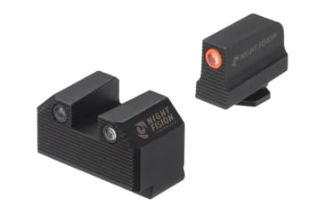 Image of Night Fision Night Fision Optics Ready Stealth Series Tritium Pistol Night Sight, Glock, Front &amp; Rear, Orange Front, Green Rear, NF-GLK-003-220-227-OGZG