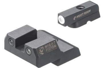 Image of Night Fision Standard Height Night Sight Set, CZ 75/85, White Front Ring, CZU-079-003-WGZG