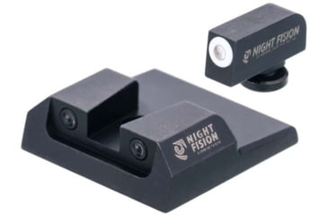 Image of Night Fision Standard Height Night Sight Set, Taurus G2c/G2/G3/TX22, White Front Ring, TAU-251-003-WGZG