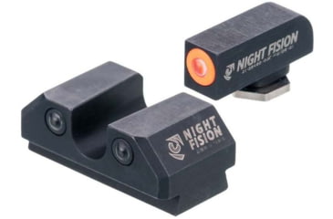 Image of Night Fision Standard Height Night Sight Set, Taurus G3c/GX4, Orange Front Ring, U Notch Rear, TAU-252-007-OGZG