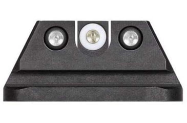 Image of Night Fision Standard Height Night Sight Set, Walther PPQ/PDP/PPQ M2, White Front Ring, U Notch Rear, WAL-276-007-WGZG