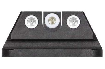 Image of Night Fision Standard Height Night Sight Set, Walther PPQ/PDP/PPQ M2, White Front Ring, U Notch White Rear Rings, WAL-276-007-WGWG