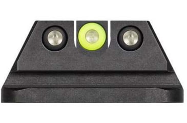 Image of Night Fision Standard Height Night Sight Set, Walther PPQ/PDP/PPQ M2, Yellow Front Ring, U Notch Rear, WAL-276-007-YGZG