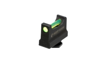 Image of Night Fision Optic Height Fiber Sight Set, Glock 17/19/45/48 w/ RMR/507c/SRO/ACRO, Green Front, Black, GLK-001-330-353-GFZX