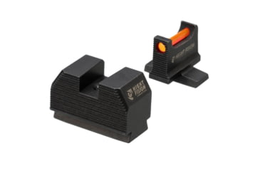 Image of Night Fision Optic Height Fiber Sight Set, Sig P320 w/ RMR/507c/SRO, Red Front, Black, SIG-183-345-332-RFZX