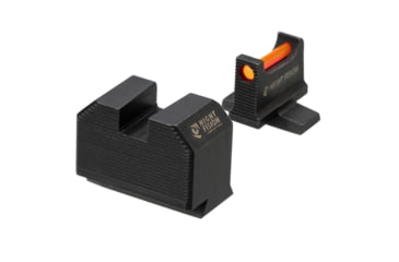 Image of Night Fision Optic Height Fiber Sight Set, Smith &amp; Wesson M&amp;P 2.0 w/ RMR/507c/SRO, Red Front, Black, SAW-206-311-402-RFZX