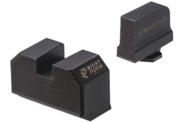 Image of Night Fision Optic Plate + Blacked Out Sights Combo ACRO to Glock Full Size MOS, Black, GLK-OPBS-ACRO-MOS-ZXZX