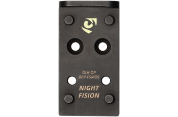 Image of Night Fision Optic Plate + Blacked Out Sights Combo DPP/Romeo Pro to Glock Full Size MOS, Black, GLK-OPBS-DPP-MOS-ZXZX