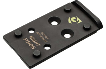 Image of Night Fision Optic Plate + Blacked Out Sights Combo DPP/Romeo Pro to Glock Full Size MOS, Black, GLK-OPBS-DPP-MOS-ZXZX