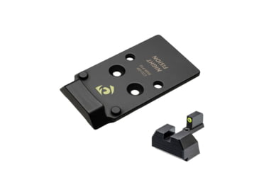 Image of Night Fision Plate + Tritium Ylw Front Sight Combo RMR/507c to CZ-P10, Black, CZU-OPBS-RMR-P10-YGZX