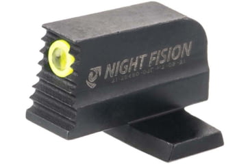 Image of Night Fision Optic Plate + Tritium Ylw Front Sight Combo 507k to Springfield Hellcat, Black, SPR-OPBS-507K-HC-YGZX