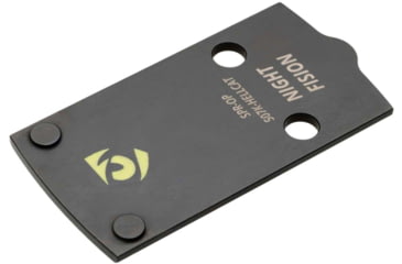 Image of Night Fision Optic Plate + Tritium Ylw Front Sight Combo 507k to Springfield Hellcat, Black, SPR-OPBS-507K-HC-YGZX