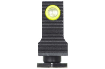 Image of Night Fision Aimpoint ACRO Adapter Plate, Glock Mos + Tritium Ylw Front Sight Combo, Black, GLK-OPBS-ACRO-MOS-YGZX