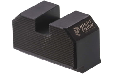 Image of Night Fision Optic Plate + Tritium Ylw Front Sight Combo ACRO to Glock Full Size MOS, Black, GLK-OPBS-ACRO-MOS-YGZX