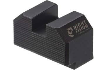 Image of Night Fision Optic Plate + Tritium Ylw Front Sight Combo EPS to Glock Full Size MOS, Black, GLK-OPBS-EPS-MOS-YGZX