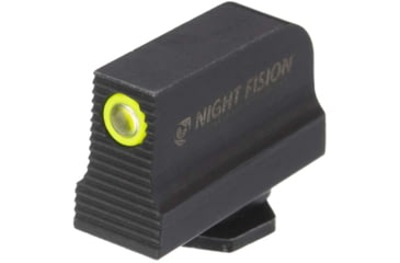 Image of Night Fision Optic Plate + Tritium Ylw Front Sight Combo EPS to Glock Full Size MOS, Black, GLK-OPBS-EPS-MOS-YGZX