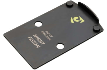 Image of Night Fision Optic Plate + Tritium Ylw Front Sight Combo RMR/507c to Sig P320, Black, SIG-OPBS-RMR-P320-YGZX