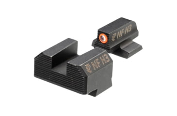 Image of Night Fision Optics Ready Stealth Night Sight Set for Canik Mete SF and TP9 Pistols w/ Orange Front, Blank Rear, Black, One Size, CNK-029-187-250-OGZX