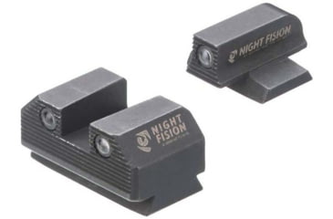 Image of Night Fision Optics Ready Stealth Ruger Night Sight Set, Ruger Max 9, Black Front Ring, RUG-326-185-262-ZGZG