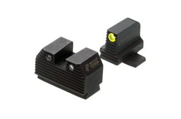 Image of Night Fision Optics Ready Stealth Night Sight Set for Sig P320/RMR/507c/508t/Romeo Pro w/ Yellow Front Ring, Black, One Size, SIG-180-345-332-YGZG