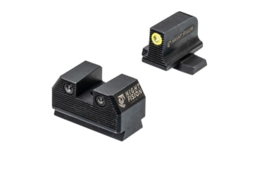 Image of Night Fision Optics Ready Stealth Night Sight Set for Sig P365/P320/EPS w/Yellow Front Ring, Black, One Size, SIG-180-289-287-YGZG