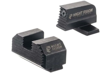 Image of Night Fision Optics Ready Stealth Springfield Armory Night Sight Set, Springfield Hellcat OSP/XD-S w/ 507k, Black Front Ring, Blank Rear Sight, SPR-229-248-268-ZGZX